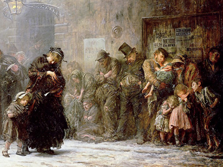 Applicants to a Casual Ward by Luke Fildes (1874)